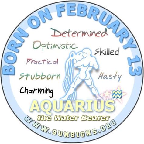 february 13 birthday personality